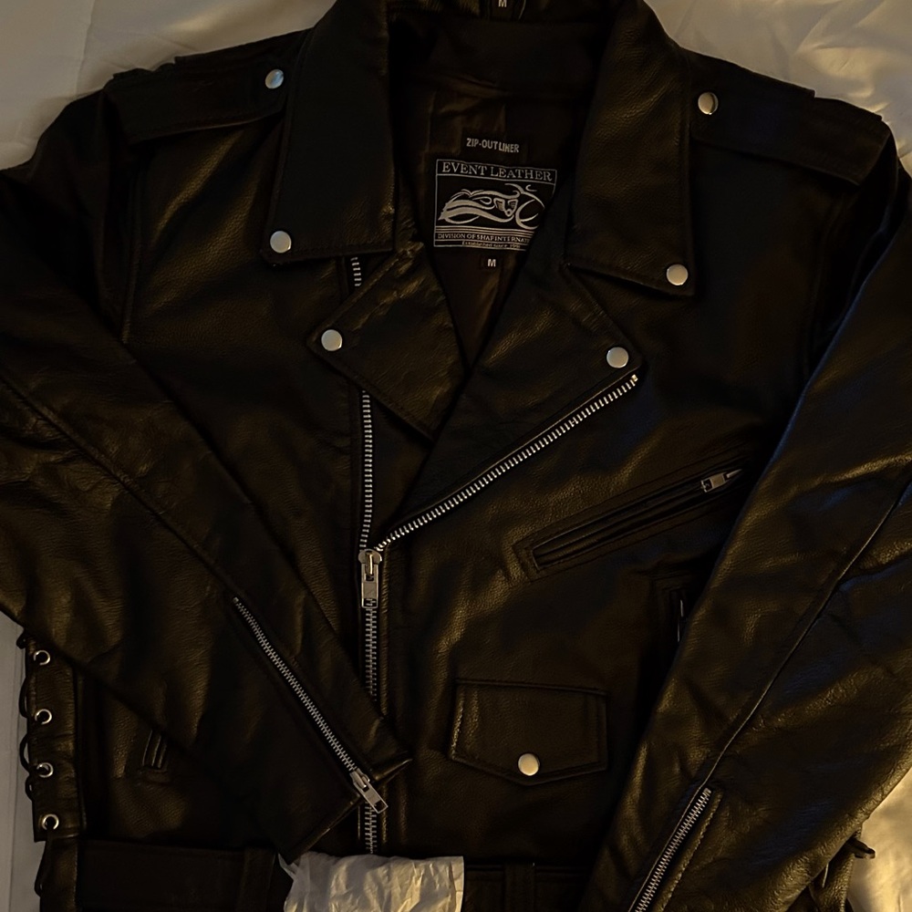 Men's Black Moto Jacket
